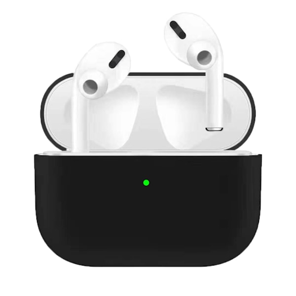 SiGN Ultra-slim Silikonfodral till Laddningsetui för Apple AirPods Pro - Svart Svart