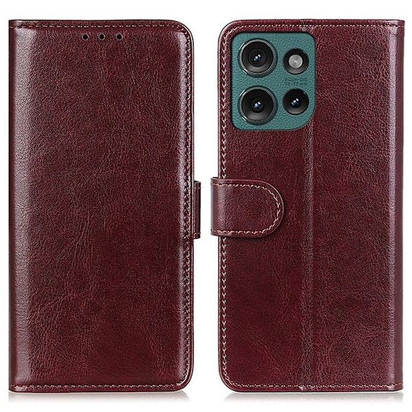 Motorola Edge 50 Neo 5G Plånboksfodral - Brun Brun