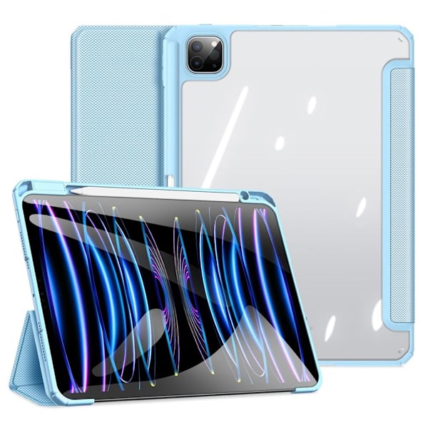 DUX DUCIS TOBY Series iPad Pro 11" 2024 Tri-fold Fodral med pennhållare - blå Blå