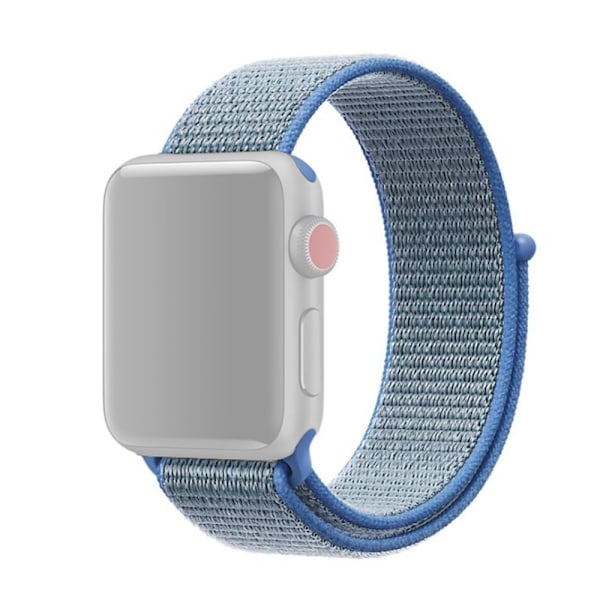 Apple Watch 7/8/9 41mm etc Klockarmband i Nylon - Blå Blå