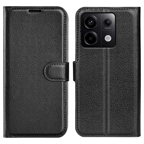 Xiaomi Redmi Note 13 Pro 5G etc. Texturerat Fodral - Svart Svart