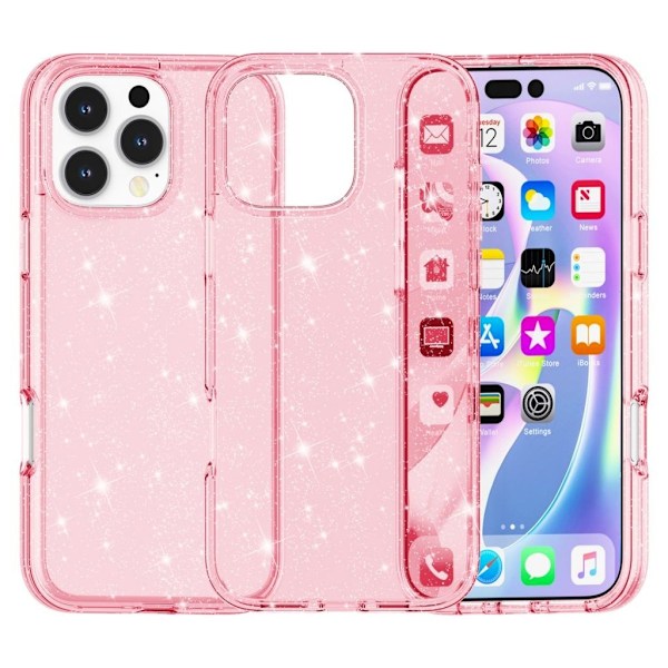 iPhone 16 Pro Skal - Rosa Rosa