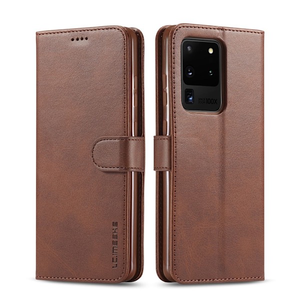LC.IMEEKE Plånboksfodral till Samsung Galaxy S20 Ultra - Coffee Brun