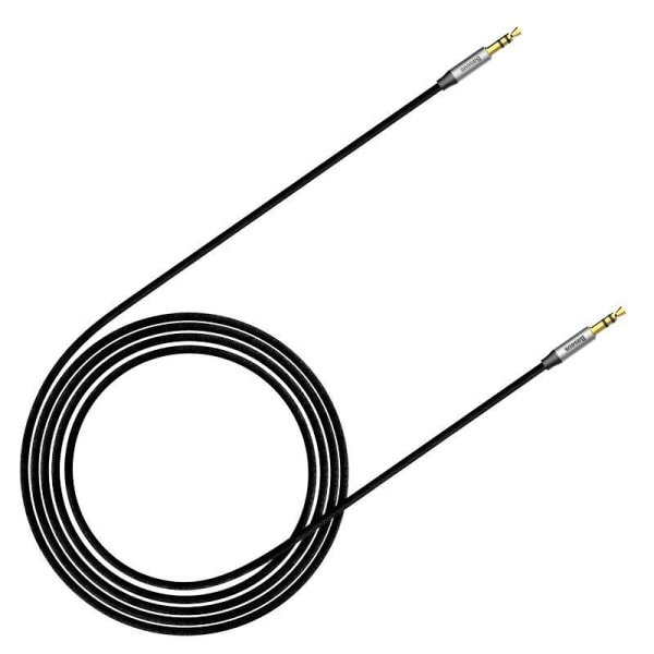 Baseus Yiven M30 AUX Kabel 3.5mm, 1m - Silver/Svart Svart