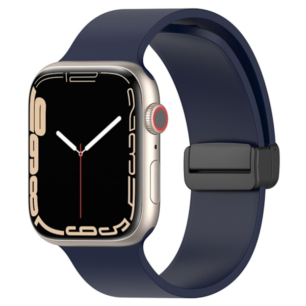 Apple Watch 7/8/9 45mm etc Klockarmband i Silikon - Blå Blå