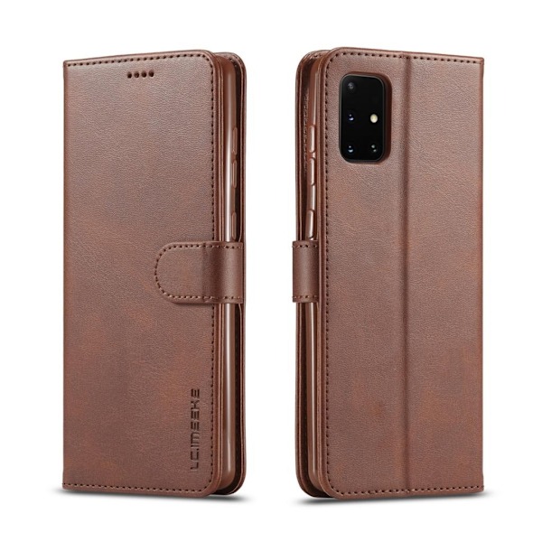LC.IMEEKE Plånboksfodral för Samsung Galaxy A41 - Brun Brun