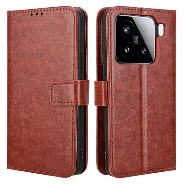 Xiaomi 15 Plånboksfodral - Brun Brun