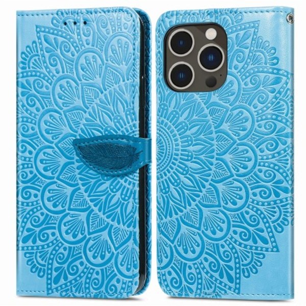 iPhone 15 Pro Max plånboksfodral - Blå Blå