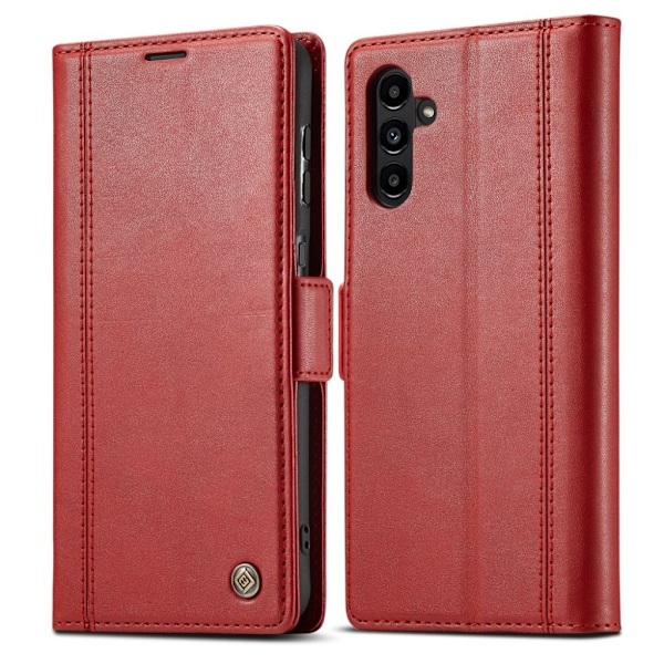 LC.IMEEKE Samsung Galaxy S24 FE Plånboksfodral i konstläder - Röd Röd
