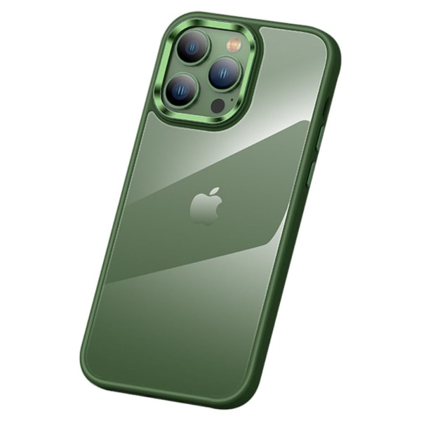 iPhone 15 Pro Max Skal med Metalllinsram - Grön Grön