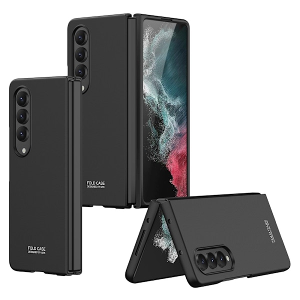 GKK Samsung Galaxy Z Fold4 5G Drop-proof Hard PC Skal - Svart Svart