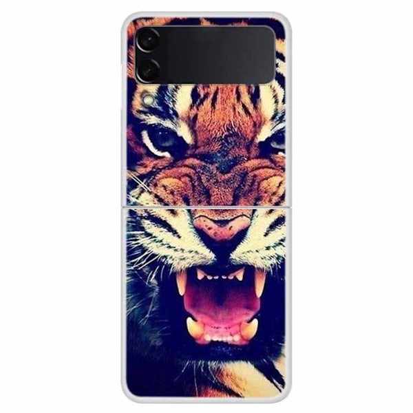 Samsung Galaxy Z Flip4 5G Pattern Printing Hard PC Back Skal - Tiger Tiger