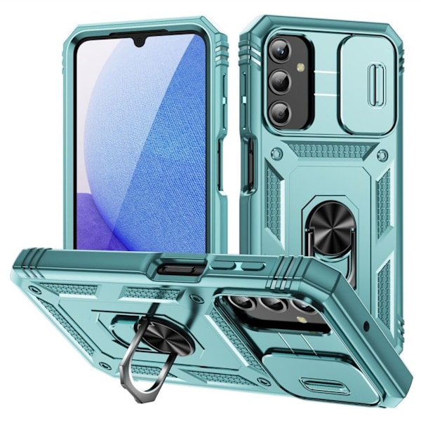 Samsung Galaxy A25 5G skal med stativ - Grön Grön
