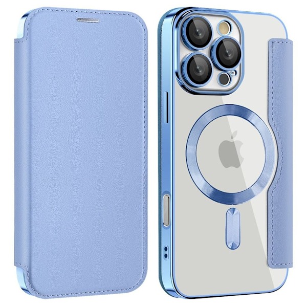 iPhone 16 Pro Max Fodral med Kortplatser - Ljusblå Blå