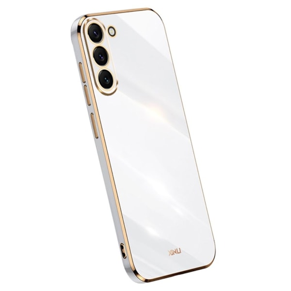 Samsung Galaxy S24 Plus skal med electroplating - Vit Vit
