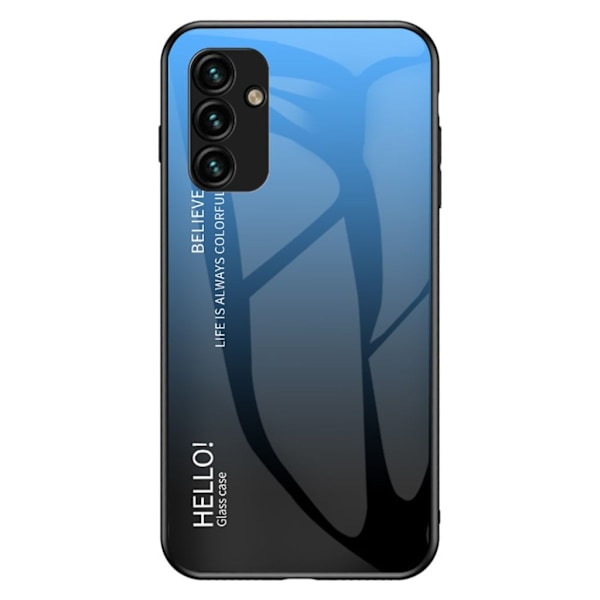 Flexibelt Samsung Galaxy A14 skal - Gradient Blue Black