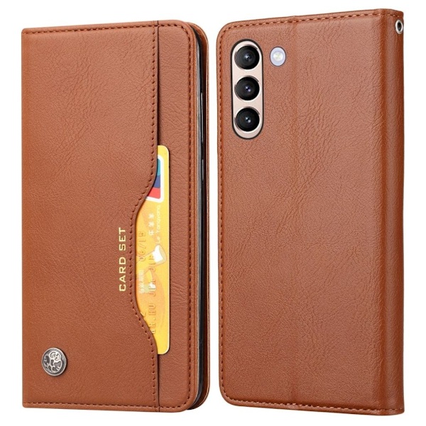 Samsung Galaxy S24 Plus Flip Fodral - Brun Brun