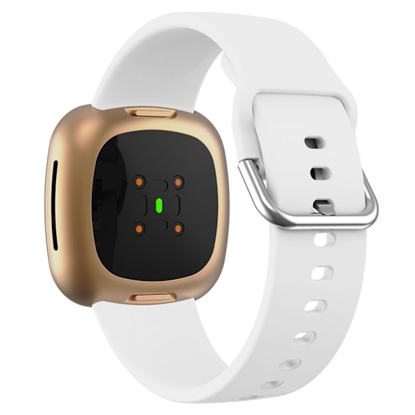 Fitbit Sense 2 / Versa 4 klockarmband med metallspänne - Vit Vit