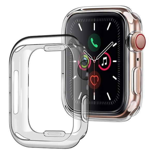 Apple Watch 7 / 8 / 9 45mm Hårt skal för klockram - Transparent Transparent