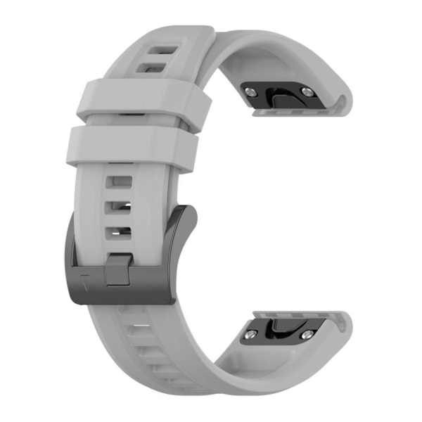 Garmin Fenix ​​5X Plus Klockarmband i silikon, 26mm - Grå grå