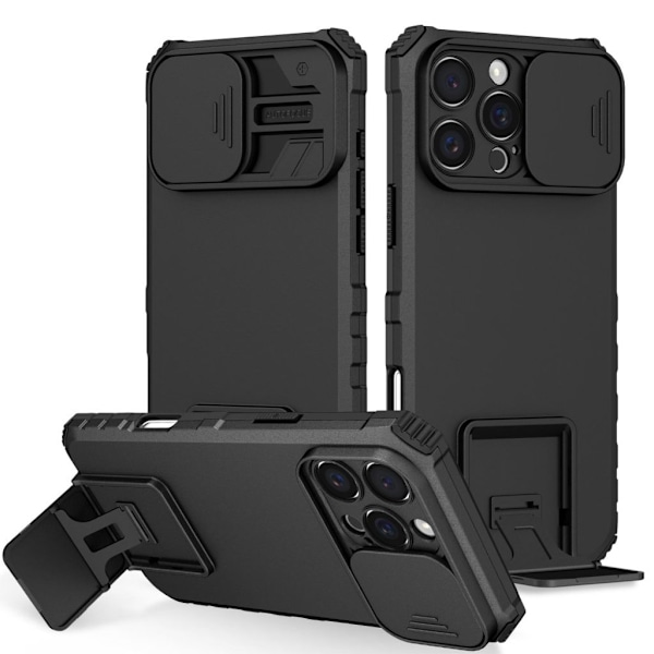 iPhone 16 Pro Skal med kameraskydd - Svart Svart