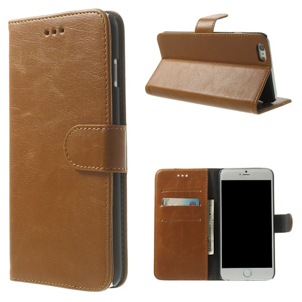 Plånboksfodral till iPhone 6 Plus & 6S Plus - Brun Brun