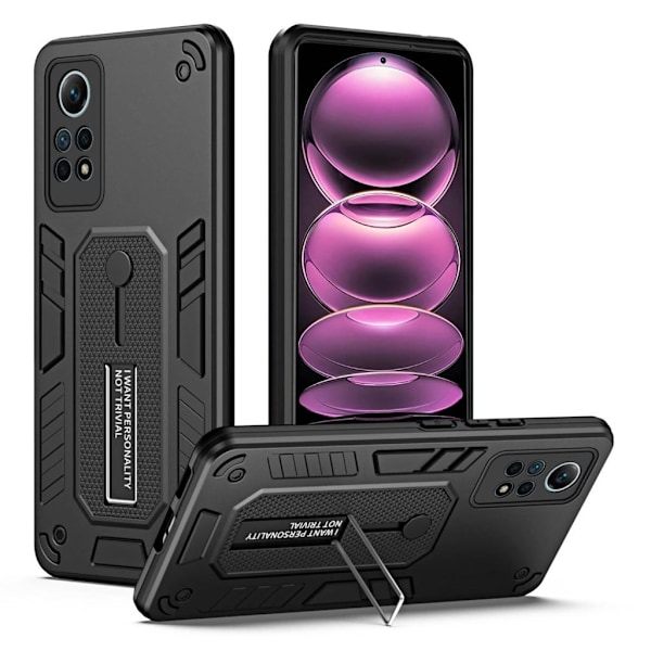 Xiaomi Redmi Note 12 Pro 5G Skal med Stativ - Svart Svart