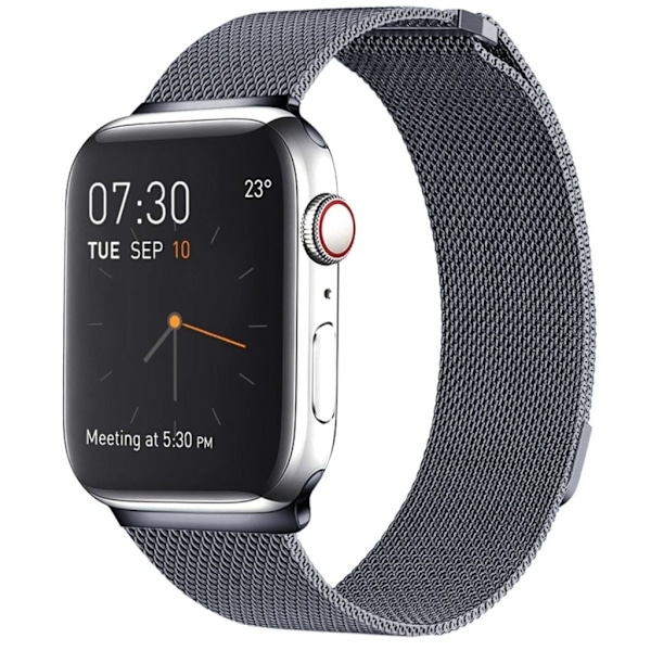 Apple Watch Ultra/Ultra 2 49mm etc Milanese Klockarmband - Grå grå
