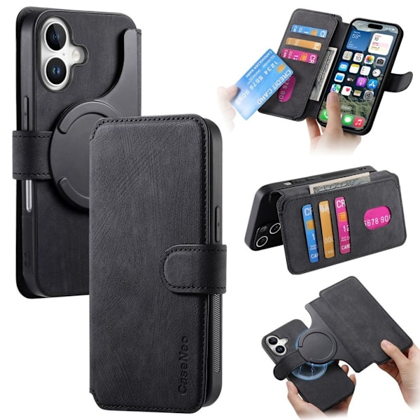 CASENEO iPhone 16 Plus Fodral - Svart Svart