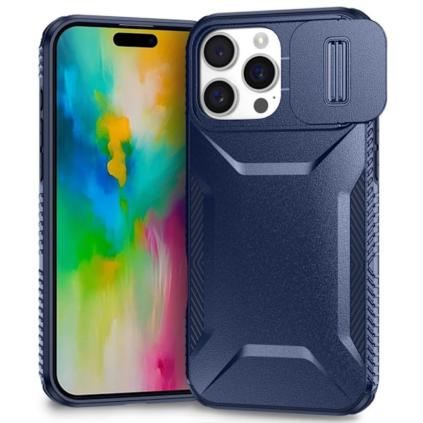 iPhone 16 Pro Camshield Skal - Blå Blå