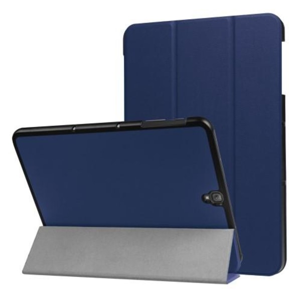 Tri-fold fodral för Samsung Galaxy Tab S3 - mörkblå Blå