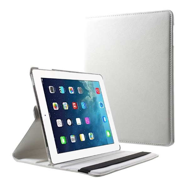iPad 9.7" 4/3/2 fodral med roterbart stativ - Vit Vit