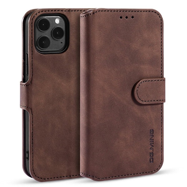 DG.MING Retro Plånboksfodral för iPhone 13 - Coffee Brun