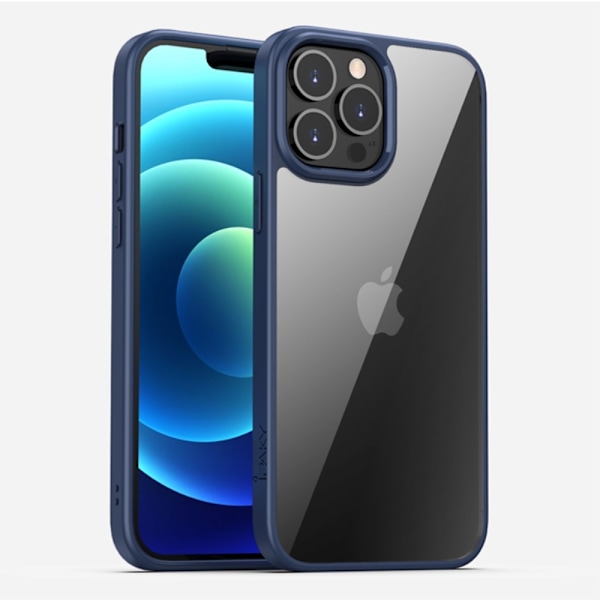IPAKY Drop-Proof Clear Skal till iPhone 13 - Blå Blå