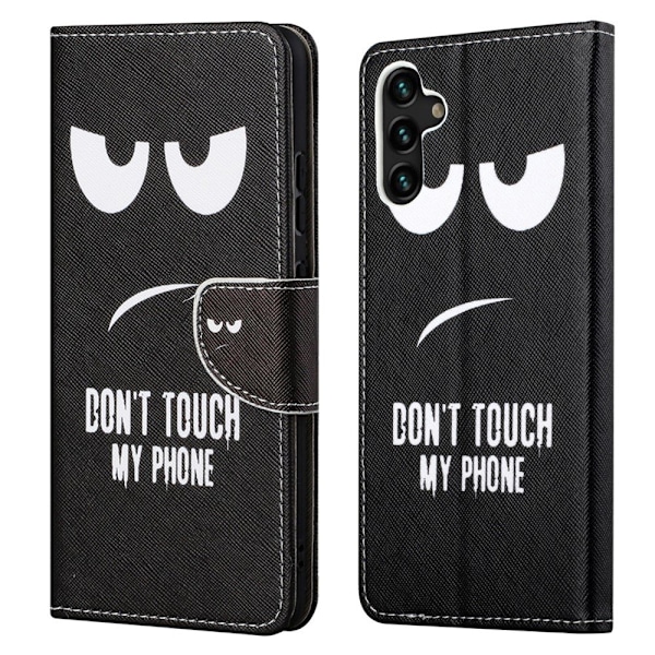 Samsung Galaxy A13 5G premium Plånboksfodral Don't Touch My Phone