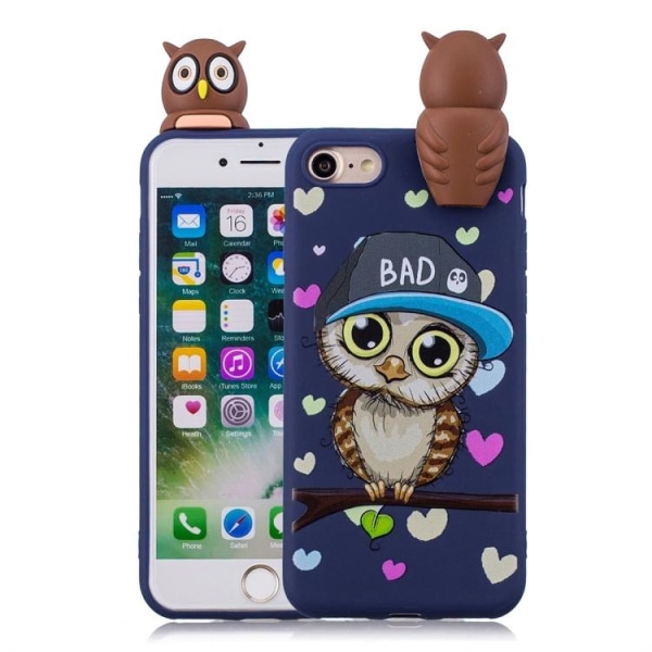 Stöttåligt Skal till iPhone 7/8/SE 2 - Uggla Blue Owl