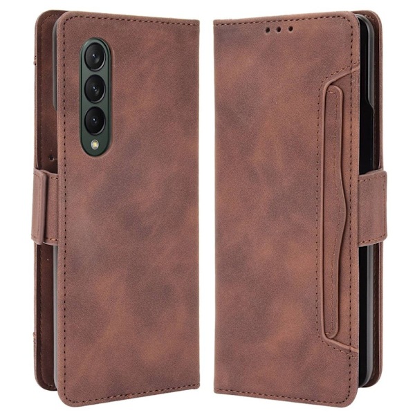 Samsung Galaxy Z Fold4 5G Multiple Card Slots Fodral - Brun Brun