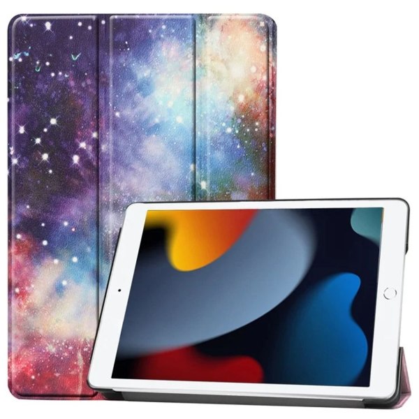 Tri-fold fodral med stativfunktion för iPad 10,2" 2019/2020/2021 Cosmic Space