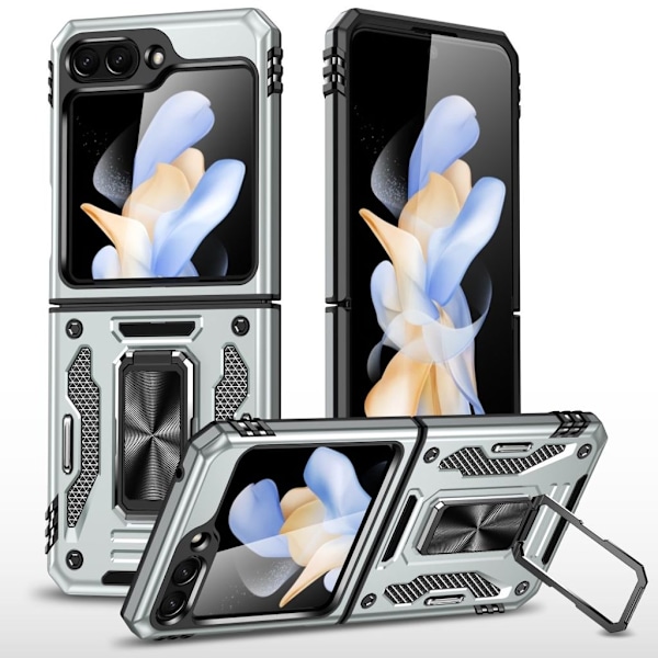 Samsung Galaxy Z Flip6 skal med ringhållare - Grå grå