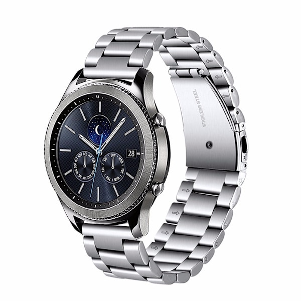 Metallarmband i Rostfritt Stål för Smartwatch (Universalt) - Silver Silver