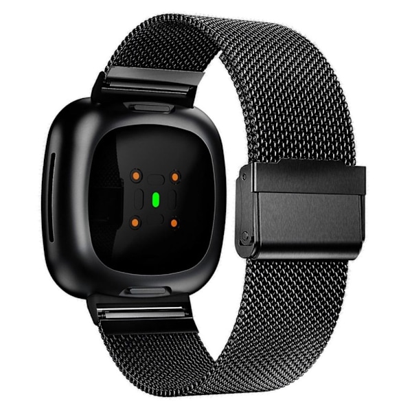 Justerbart Fitbit Versa 4 etc. band - Svart Svart