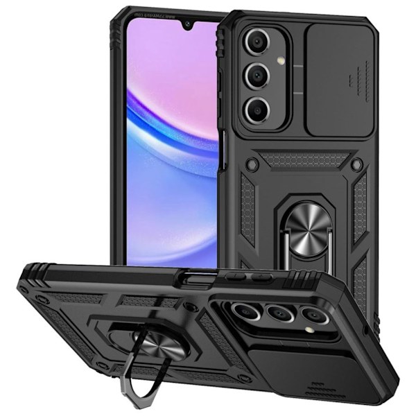 Samsung Galaxy A16 Skal med stativ - Svart Svart