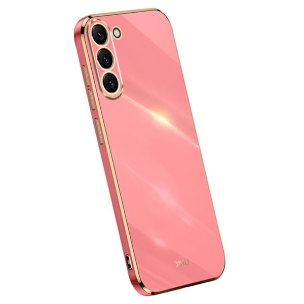 Samsung Galaxy S24 Skal med guldkanter - Rosa Rosa
