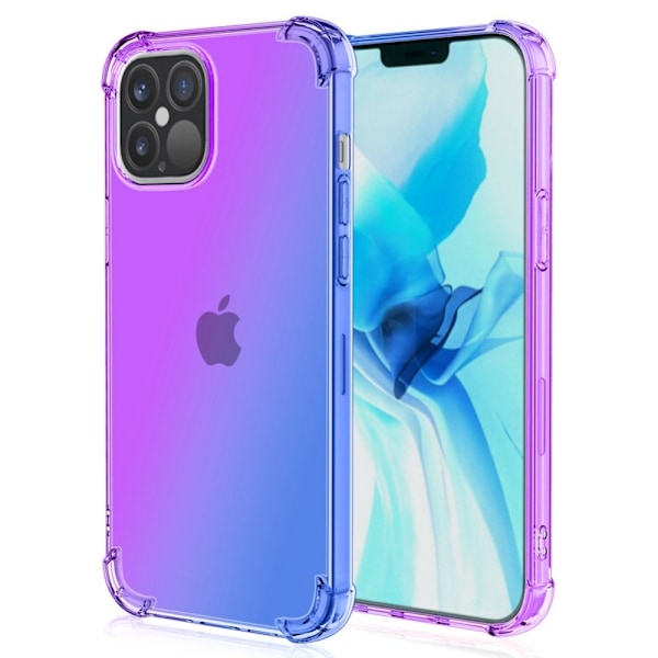Gradient Design iPhone 14 Skal - Lila / Blå Lila