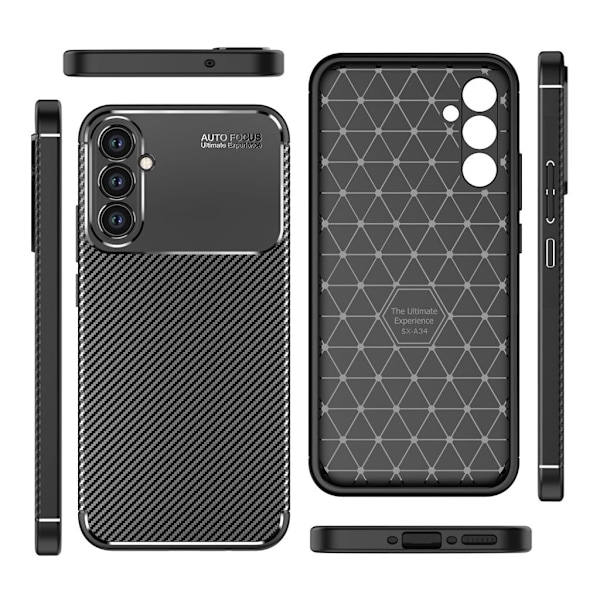 Stöttåligt Samsung Galaxy A34 5G skal - Svart Svart
