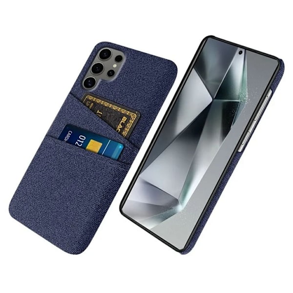 Samsung Galaxy S25 Ultra Skal med kortfack - Blå Blå