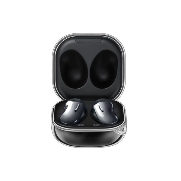 Samsung Galaxy Buds Live/Pro/2/2 Pro fodral med en krok - Transp Transparent