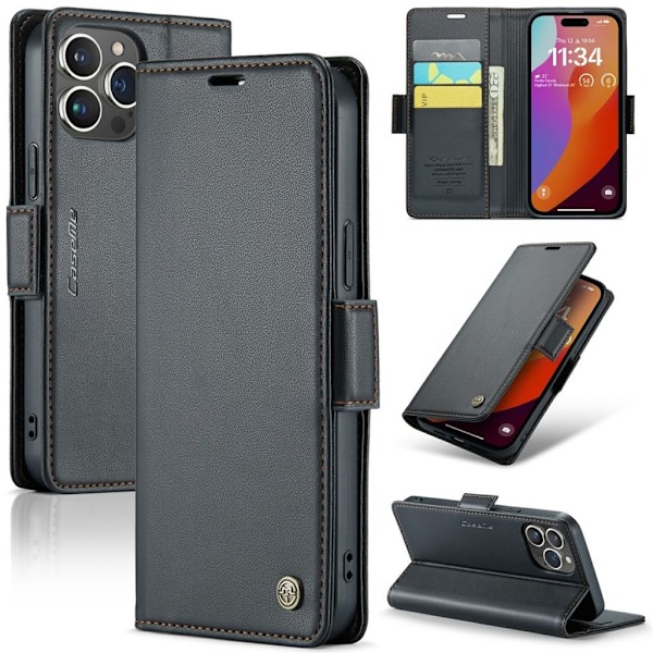 CASEME 023 Series iPhone 16 Pro Max Fodral - Svart Svart