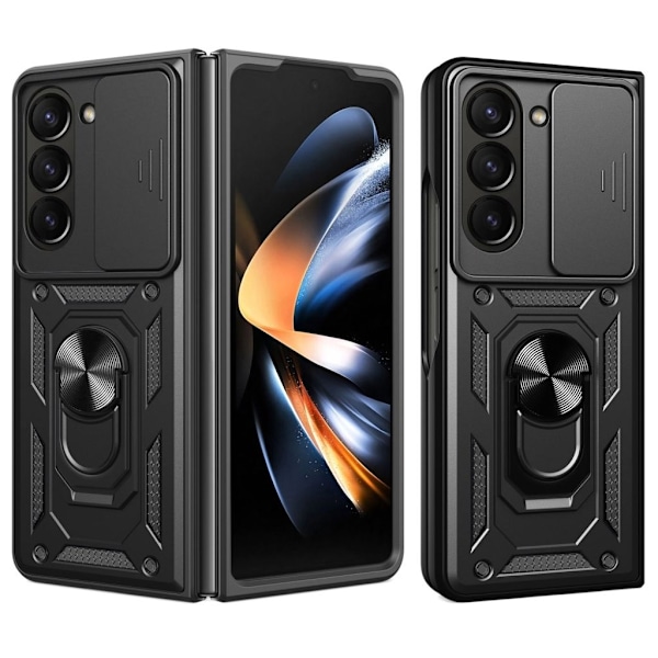 Samsung Galaxy Z Fold6 5G skal med stativ - Svart Svart