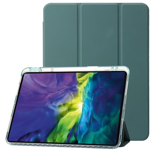iPad Pro 12.9" 2022/2021/2020/2018 fodral med pennfack - Grön Grön